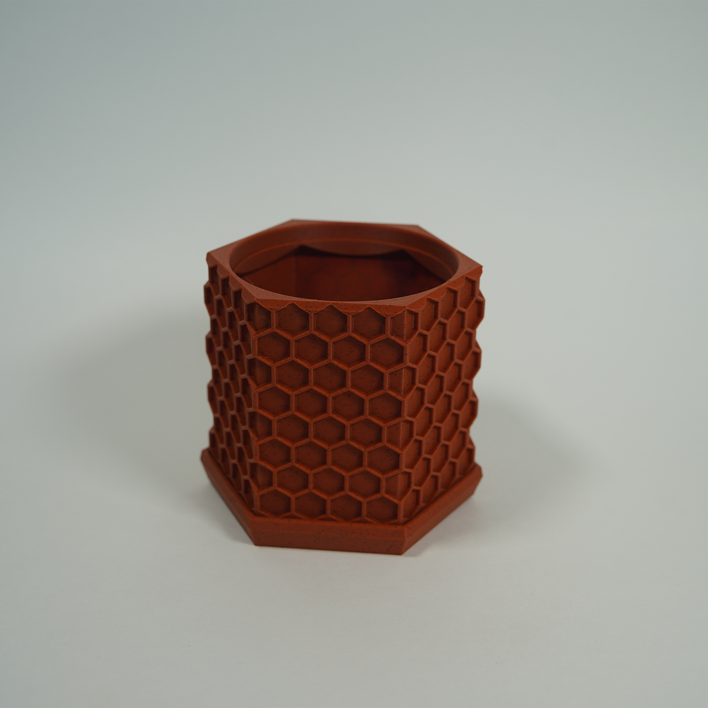 Geometric Planter with Magnetic Drip Tray - Honeycomb