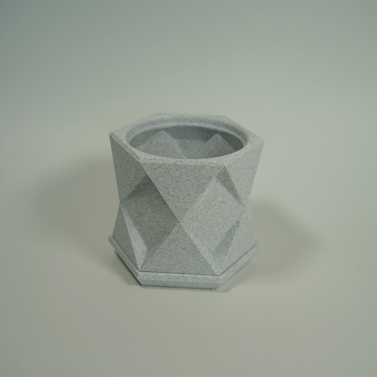 Geometric Planter with Magnetic Drip Tray - Triangular Prism