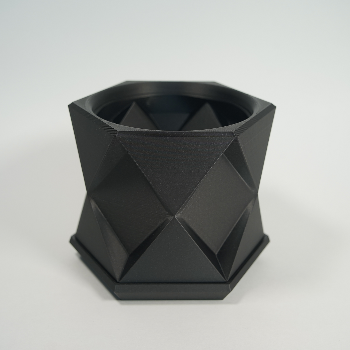 Geometric Planter with Magnetic Drip Tray - Triangular Prism