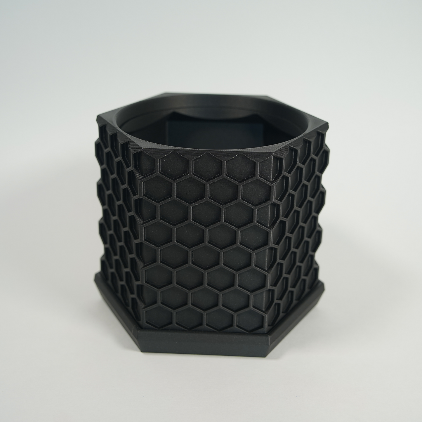 Geometric Planter with Magnetic Drip Tray - Honeycomb