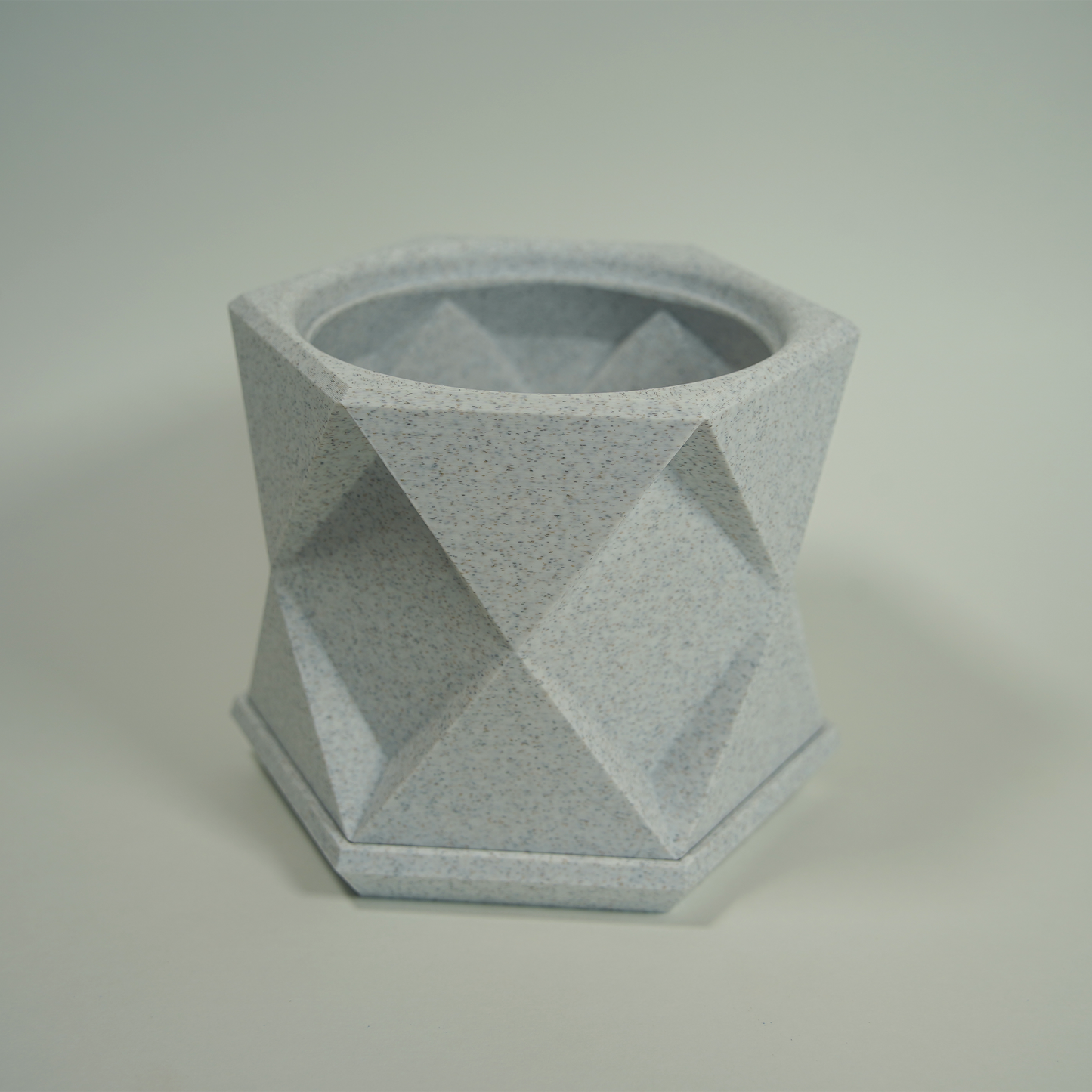 Geometric Planter with Magnetic Drip Tray - Triangular Prism